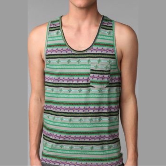Urban Outfitters Other - 🆕 UO Men's Green Koto Jacquard Tank Top Size S